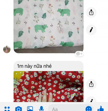 Thanh lý Vải thô hoa, xô hình và bút bay màu