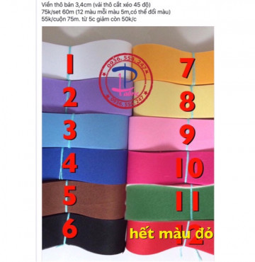 150k giảm còn 120k combo 2set viền thô tồn kho