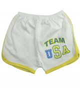 Quần đùi sơ sinh bé trai Papa (trắng, viền màu)