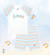 Bỏ buôn bộ bé trai cộc tay raglan Lullaby NH602P (trắng)