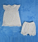 Bộ đồ sơ sinh bé gái LoveMom (màu trắng)