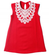 Bỏ buôn váy suông Akiss đính ren (2-5T)