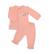 Bộ sơ sinh cài giữa dún bèo bé gái tay dài Hello BB 1321 (nhiều màu)