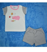 Bán sỉ bộ đồ bé trai in hình voi Thái Lan