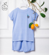 Bán buôn bộ cộc tay trái táo nhỏ La Pomme SS107 (xanh)