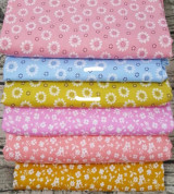 Vải thô tồn kho hoa cúc và hoa nhí