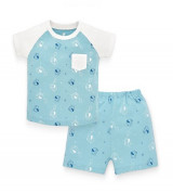 Bán sỉ bộ bé trai cộc tay raglan Lullaby NH74B (xanh voi)