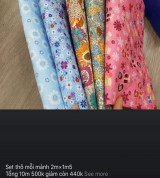 Vải thô hoa tồn kho sale