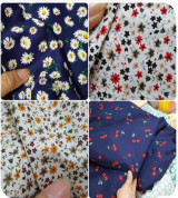 Vải thô tồn kho hoa 10m và 2 cuộn viền thô