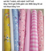 Thanh lý Vải thô sale 10 mảnh