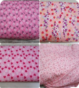 Vải thô tồn kho hoa màu hồng ngọt ngào