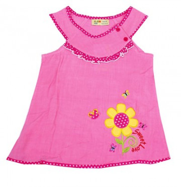 Bán buôn bộ quần áo lanh TE061 cho bé gái