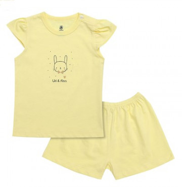 Bán sỉ bộ cộc đùi bé gái Uri&Finn UBB1009 (vàng)