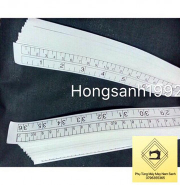 Thước giấy dán bàn máy may