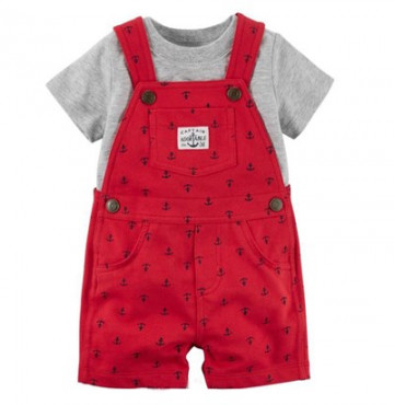 Bán sỉ bộ quần áo yếm cộc cho bé (3M+)