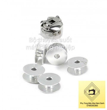 Combo 1 thuyền và 5 con suốt máy may công nghiệp