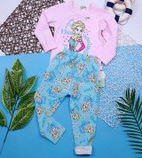Bán sỉ bộ thun cotton dài tay bé gái in họa tiết (1-5T)