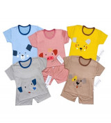 Bỏ sỉ bộ cộc tay in họa tiết màu trơn Peekaboo (S1-S5)