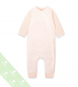 Bán sỉ body cài lệch dài tay kẻ cam Lullaby NH27-19