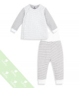 Bán sỉ bộ cài lệch dài tay màu ghi Lullaby NH23-19