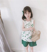 Bán buôn bộ đũi cộc sát nách bé gái in hình tim (1-5T)