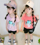 Bán sỉ bộ quần áo cộc tay in hình Shin (1-5T)