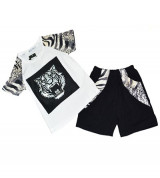 Bán buôn bộ cộc tay cotton thời trang nam hình hổ