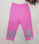 Bỏ buôn quần dài cotton bé gái đính tai thỏ (1-6T)