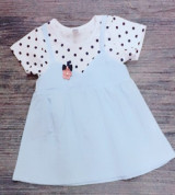 Bỏ buôn váy chấm bi 8018 cho bé gái (6-24M)