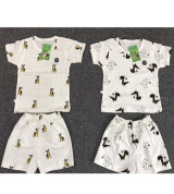 Bỏ sỉ bộ quần áo cộc in hình TA (6-24M)