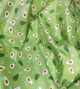 Thanh lý vải thô mặt lụa hình quả bơ xanh