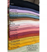 vải xô tồn kho muslin màu trơn