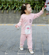 Bán buôn bộ dài tay La Pomme hello baby bear SL174 (hồng)