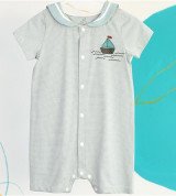 Bán buôn body cộc tay La Pomme JS044 Thủy Thủ (xanh)