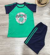 Bán sỉ bộ cộc tay bé trai in hình người máy (1-5T)