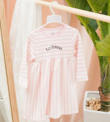 Bỏ buôn váy đầm kẻ Baby Doll La Pomme D005 (màu be)