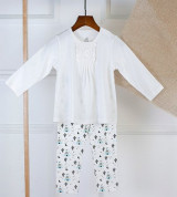 Bỏ buôn bộ dài tay nhún ngực xương rồng nhỏ La Pomme SL117