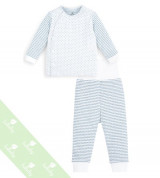 Bỏ buôn bộ cài lệch dài tay màu xanh Lullaby NH23-19