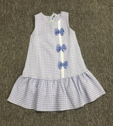Bỏ buôn váy bé gái sát nách kẻ caro (1-5T)