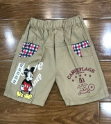 Bán sỉ quần sooc kaki in hình Micky (1-5T)