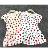 Bán buôn váy cotton bé gái in hình SB505 (6-36M)