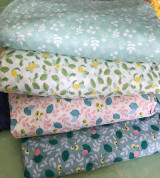 vải thô tồn kho mặt lụa hình hoa lá