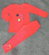 Bỏ sỉ bộ quần áo Thu Đông bé gái in chữ Hello (1-7Y)