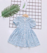 Bỏ buôn váy chữ A mở cúc hoa nhí DL804 (6-24M)