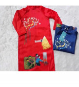 Bán buôn áo dài cách tân vải Tafta bé trai (2-10T)