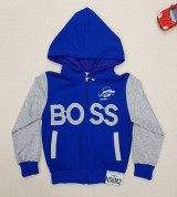 Bán buôn áo khoác nỉ da cá thêu chữ Boss (1-6T)