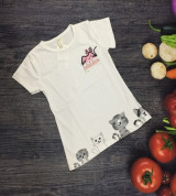 Bán sỉ áo cộc tay bé gái thêu hình mèo (3-8T)