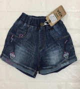 Bỏ buôn quần sooc bò bé gái DL705 (1-5T)