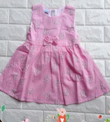 Bỏ buôn váy xòe thắt dây đính nơ (1-4T)