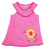 Bán buôn bộ quần áo lanh TE061 cho bé gái